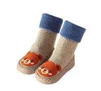 Baby Socks Shoes 12-18 Months Cartoon Pattern Crib Shoes Plain First Walking Shoe Soft Sole Cotton Sock Wide Fit Floor Socks Casual High-Calf Sock Comfort Fit Non Slip Shoe For Boys Girls 1-4 Years