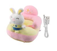 Baby Sofa Chair Bluetooth Plush Cartoon Animal Adjustable Learn to Sit Up Chair USB Cable for Toddlers Boys Girls (Bee)