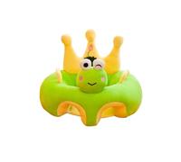 Baby Sofa Seat 3-12 Months,Velvet Infant Sofa with Back & Arm Support, Removable Washable Cover, Plush Floor Seat for Babies (Frog, Padding)