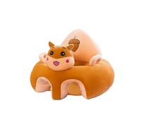 Baby Sofa Seat 3-12 Months,Velvet Infant Sofa with Back & Arm Support, Removable Washable Cover, Plush Floor Seat for Babies (Hamster, Padding)