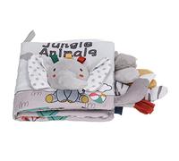 Baby Soft Cloth Book Educational Animal Cloth Book, Safe for Over 4 Months, Promotes Brain Development, Suitable for Infant and Toddler, 6.1x6.5in (Elephant)