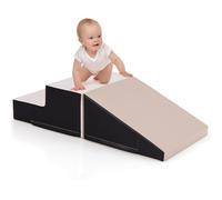 Baby Soft Foam Structure Blocks Infants Step and Slide Climber Active Play COSTWAY Grey One Size