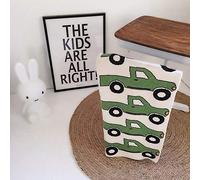 Baby Soft Knit Pure Blanket for Boys and Girls,Odot Toddler Warm Swaddle Sleeping Square Throw Blankets Knitted Unisex Patterns Pram Cot Bed Textured Sleep Blanket (70cm x 100cm,Green car)