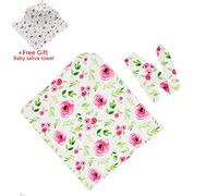 Baby Soft Knit Pure Blanket for Boys and Girls,Odot Toddler Warm Swaddle Sleeping Square Throw Blankets Knitted Unisex Patterns Pram Cot Bed Textured Sleep Blanket (77cm x85cm,Flower 4)