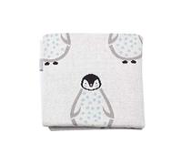Baby Soft Knit Pure Blanket for Boys and Girls, Odot Toddler Warm Swaddle Sleeping Square Throw Blankets Knitted Unisex Patterns Pram Cot Bed Textured Sleep Blanket (90x110cm,Penguin)