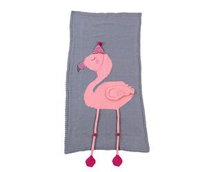 Baby Soft Knit Pure Blanket for Boys and Girls,Odot Toddler Warm Swaddle Sleeping Square Throw Blankets Knitted Unisex Flamingo Patterns Pram Cot Bed Textured Sleep Blanket (120x65cm,Dark Gray)