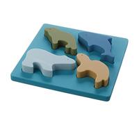 Baby Soft Nesting Sorting Toy Silicone Animal Block Teether Kids Shape Matching Game Learning Learning Puzzle Toy