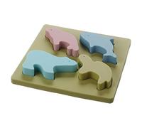Baby Soft Nesting Sorting Toy Silicone Animal Block Teether Kids Shape Matching Game Learning Learning Puzzle Toy