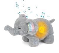 Baby Soft Toy Breathing Stuffed Animal for Anxiety, Baby Cry Soothers for Sleep, Elephant Stuffed with White Noise Pure Music for Anxiety Baby Sleep Aid Enhance 25Min Auto Off