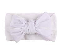 Baby Solid Headwear Girls Accessories Bow Kids Velvet Hair Headband Band Baby Care Christmas Headband for Baby Girl (White, One Size)