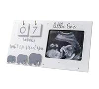 Baby Sonogram Picture Frame, 9x5" Wood-Based Ultrasound Frame with Countdown Weeks, Gender Reveal for Pregnant Women