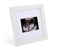Baby Sonogram Picture Frame, Baby Scan Photo Frames, Display 3.5x2.5in Ultrasound Picture, Wooden Pregnancy Announcement Sign Gender Reveal Decorations for Expecting Parents