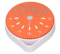 Baby Sound Machine for Sleeping, Gradient 7 Colorful Lights, Lullabies, Timing Options with Dual Color Indicator for Comfort, Compact Design for Nurseries, Vehicles (Orange)