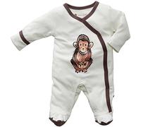 Baby Soy Janey Baby Organic Footie, 0-3M, Chimp - Acorn trim