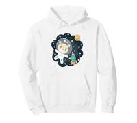 Baby Space Bear Astronaut Retro Little Space Pullover Hoodie