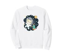 Baby Space Bear Astronaut Retro Little Space Sweatshirt