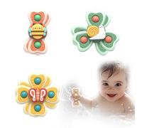 Baby Spinner Toy,Spinning Toys, 3 Pack Suction Spinners for Babies, Spinners for Babies for Windows, High Chairs, and Bathtubs,Suction Toy Baby Plane for Toddlers Boy Girl 1-3