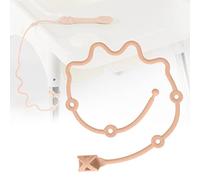Baby Spoons Self Feeding 6 Month,SMAutoLife Toddler Utensils Holder Strap Food Grade Silicone Keep Fork and Spoon Off The Floor Great for Kids,Hook On High Chair(Apricot)