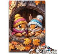 Baby Squirrel Jigsaw Puzzles for Adults Teenagers Jigsaws Puzzle,Help The Brain Exercise Addictive Toys to Cultivate Patience Great Gift (50x75cm)