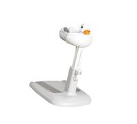 Baby Standing Bath Stand Adjustable Height Shower Rack Cartoon Bathing Solution for Safe Infant Showering Standing Shower Rack