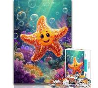 Baby Starfish 1000 Pieces Jigsaw Puzzle for Adults& Teens,Challenging Game And Family Play for Is Ideal As A Gift for The Whole Family (38x26cm)