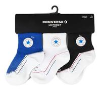 Baby striped socks Converse (x3) Bleu 4/5 ans