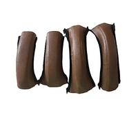 Baby Stroller Armrest Handle Cover, Leather Baby Pushchair Handle Covers, 4PCS/ Set Baby Stroller Handle Protector Covers With Zip, Universal Waterproof Anti-Breakage Stroller Armrest Cover（brown）