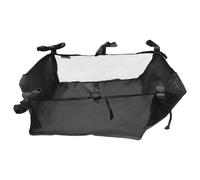 Baby Stroller Bottom Basket Oxford Fabric Storage Bag for Shopping | Black, Stable Fixation, Lightweight Portable Design, Large Capacity for Pushchair Use, Concise Fashion Look