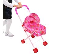 Baby Stroller for Dolls,Realistic Stroller with Canopy - Small Baby Folding Pushchair,for Home Travel Party Birthday School Outdoor Kids Boys Girls
