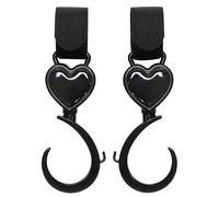 Baby Stroller Hook - 2pcs Baby Bed Hook, Purse Stroller Hooks, ROTARY TALKING STRAPE | 360 Degree Rotating Stroller Strap, 360 Deg Multifunctional Rotating Hook