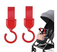 Baby Stroller Hook, Stroller Clips - Rotating Mom Hook Organizer Hook 2pcs | Mummy Bag Hooks, Versatile, Stylish and Practical, Vehicle Friendly