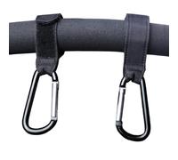 Baby Stroller Hooks for Hanging Bags, 2 PCS Durable Stroller Straps, Stroller Clips for Diaper Bags Pet Carts Grocery Shopping Bags, Mommy Hook for Stroller Pram Wheelchair Black Stroller Hooks
