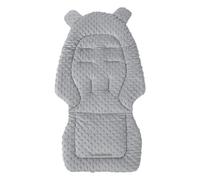 Baby Stroller Liner, Reversible Cushion, Soft Bean Down, Breathable Oxford Cloth, Thickened Padding, (40 x 80 cm, Grey), Perfect For Pushchair, Vehicle Seat, Comfort Support