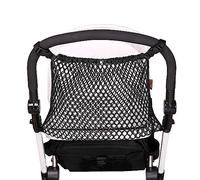 Baby Stroller Organizer Stroller Caddy Pram Buggy Pushchair Polyester Net Mesh Storage Bag with Extra Large Storage Space, Non-Slip Adjustable Stroller Accessories for Carrying Diaper Toys Snacks