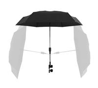 Baby Stroller Parasol - Adjustable Clip Shade, 's Umbrella Holder | Pushchair Sun Cover, Tilt Canopy Roof, UPF 50 Protection Shield, Toddler Chair Mount, Secure Windproof Gear for Travel Use