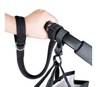 Baby Stroller Pram Safety Wrist Strap or Short Leash for Dog with Stroller Hook (Black)