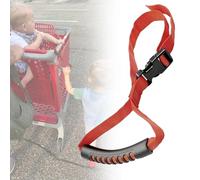 Baby Stroller Safety Wrist Strap - Anti-Lost Adjustable Wrist Leash for Pushchairs, Wagons, Shopping Carts, and Travel (Red)