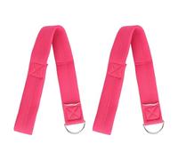 Baby Stroller Safety Wrist Strap Secure Comfortable Universal Fit Stroller Leash for Toddler Parents Neoprene Material 38 X 450mm 2pcs (Rose Red)