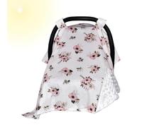Baby Stroller Shade, Sunshade Cloth Babies, Breathable Baby Automobile Seat Canopy, Sturdy Sun Protection for Boys Girls, Adjustable Easy Install, 100x75cm