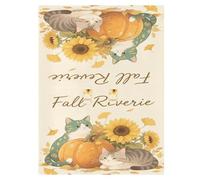 Baby Stroller Sun Cover Black Out Car Seat Net,Protects from Dust and Snow Hello Fall Autumn Cat Pumpkin Sunflower