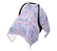 Baby Stroller Sun Cover Black Out Sun Shade Extender, Protects from Dust and Snow Indian Water Lily Neon Purple
