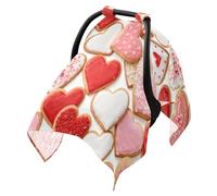 Baby Stroller Sun Cover Fit Seat Sun Shade,Protects from Snow Colorful Heart-Shaped Cookie