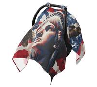 Baby Stroller Sun Cover Windproof Car Seat Net Cover,Travel Accessories Lady Liberty Flag USA Pride
