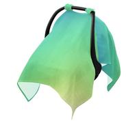 Baby Stroller Sun Cover Windproof Net for Stroller,Protects from Dust and Snow Blue Green Gradient Modern Art