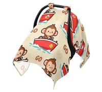 Baby Stroller Sun Cover Windproof Stroller Bassinet Cover,Travel Accessories Monkey Ship go