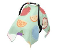 Baby Stroller Sun Cover Windproof Stroller Rain Cover, Protects from Dust and Snow Cartoon Fruits