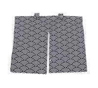 Baby Stroller Sun Shade, 73x103cm / 28.7x40.6in Multipurpose Full Cotton Stroller Sun Cover, with Hooks and Loop Fasteners (Black Waves)