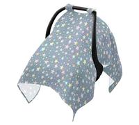 Baby Stroller Sun Shade Breathable Car Seat Sun Shade,Protects from Dust and Snow Rainbow Color Star Pattern