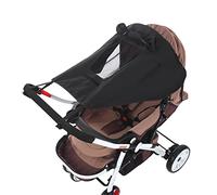 Baby Stroller Sun Shade Canopy with Viewing Window Universal Baby Pushchair Cover Waterproof Buggy Sunshade Pram Parasol UV Protection Awning Sun Shield Insect Bug Netting Cover