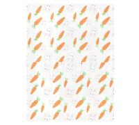 Baby Stroller Sun Shade Fit Stroller Blackout Cover,Protects from Dust and Snow Cartoon Cute White Bunny and Carrot